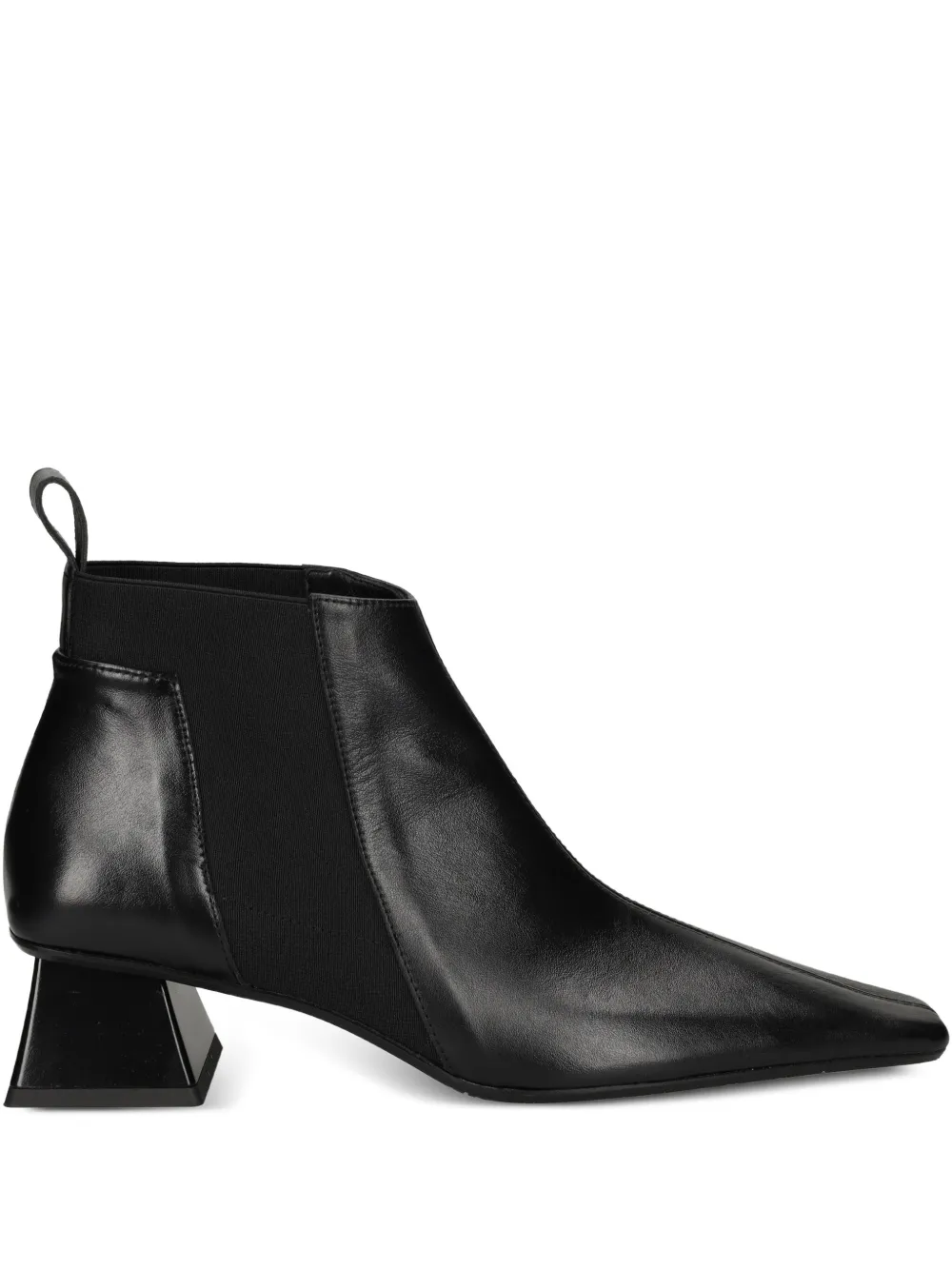 Ras 50mm Geometric-heel Leather Boots In Black
