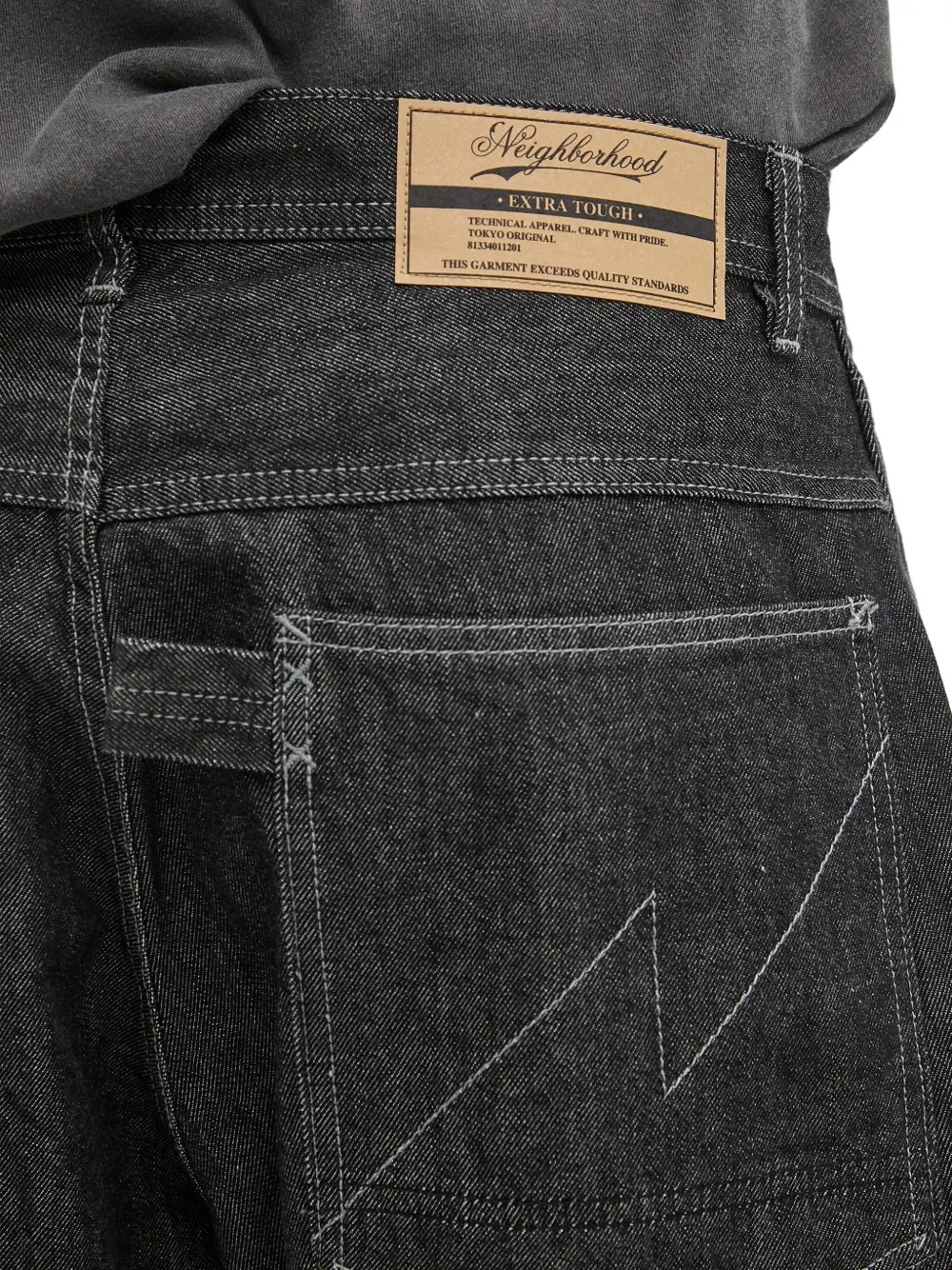 Neighborhood Denim shorts Grijs