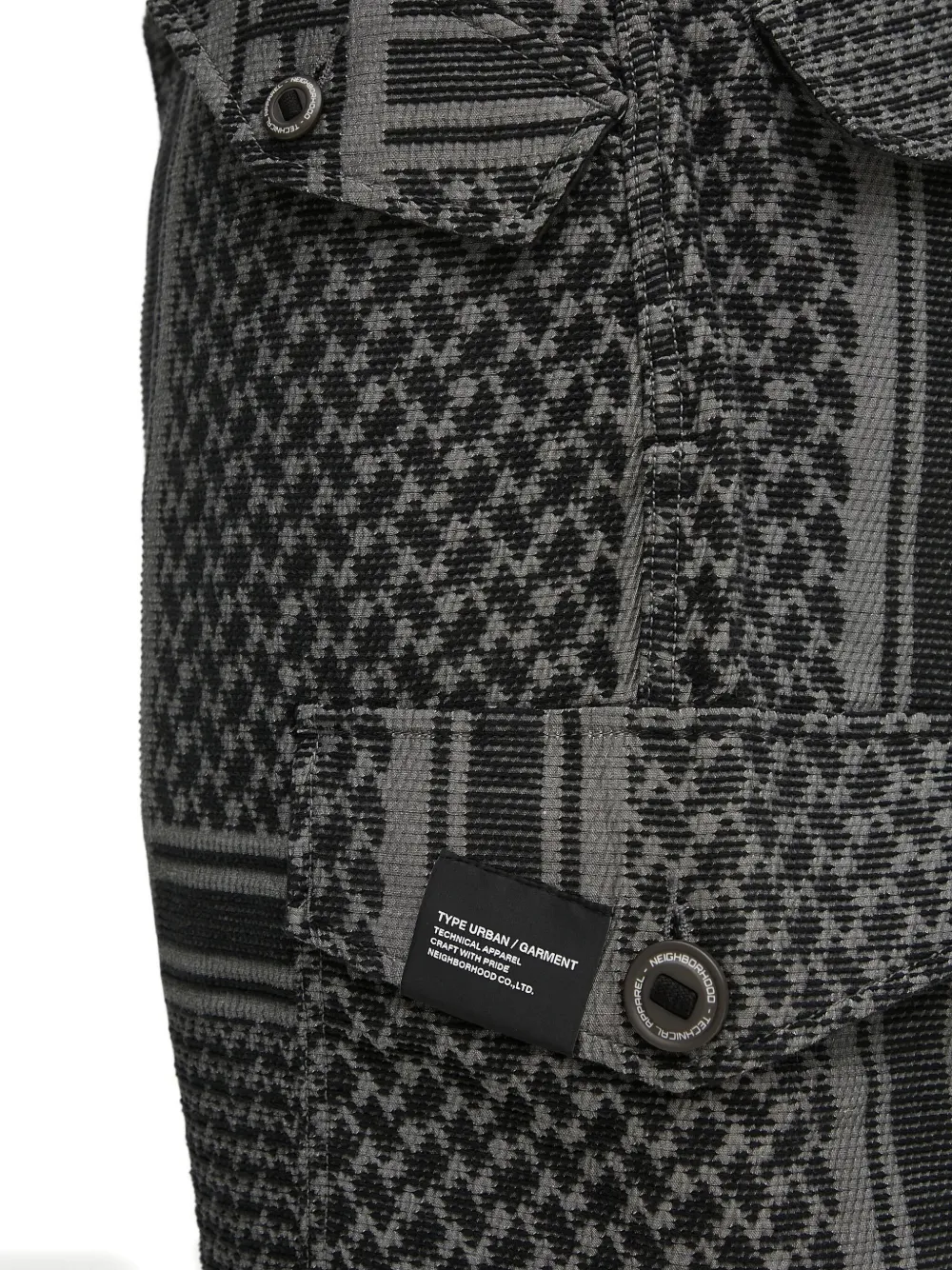 Neighborhood Shorts met knopen Grijs