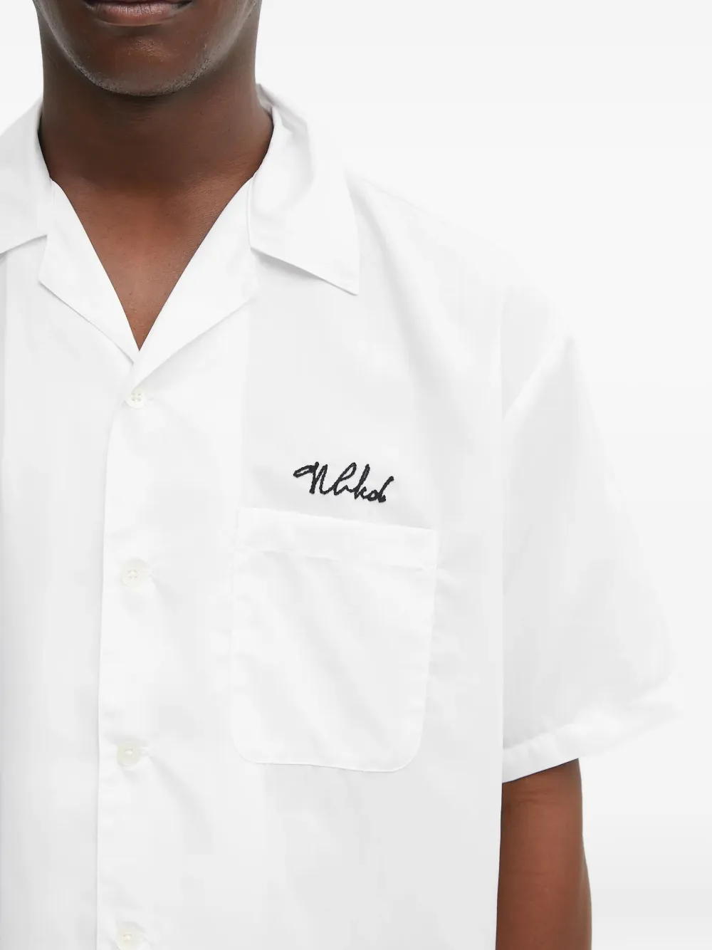 Neighborhood Overhemd met borstzak Wit