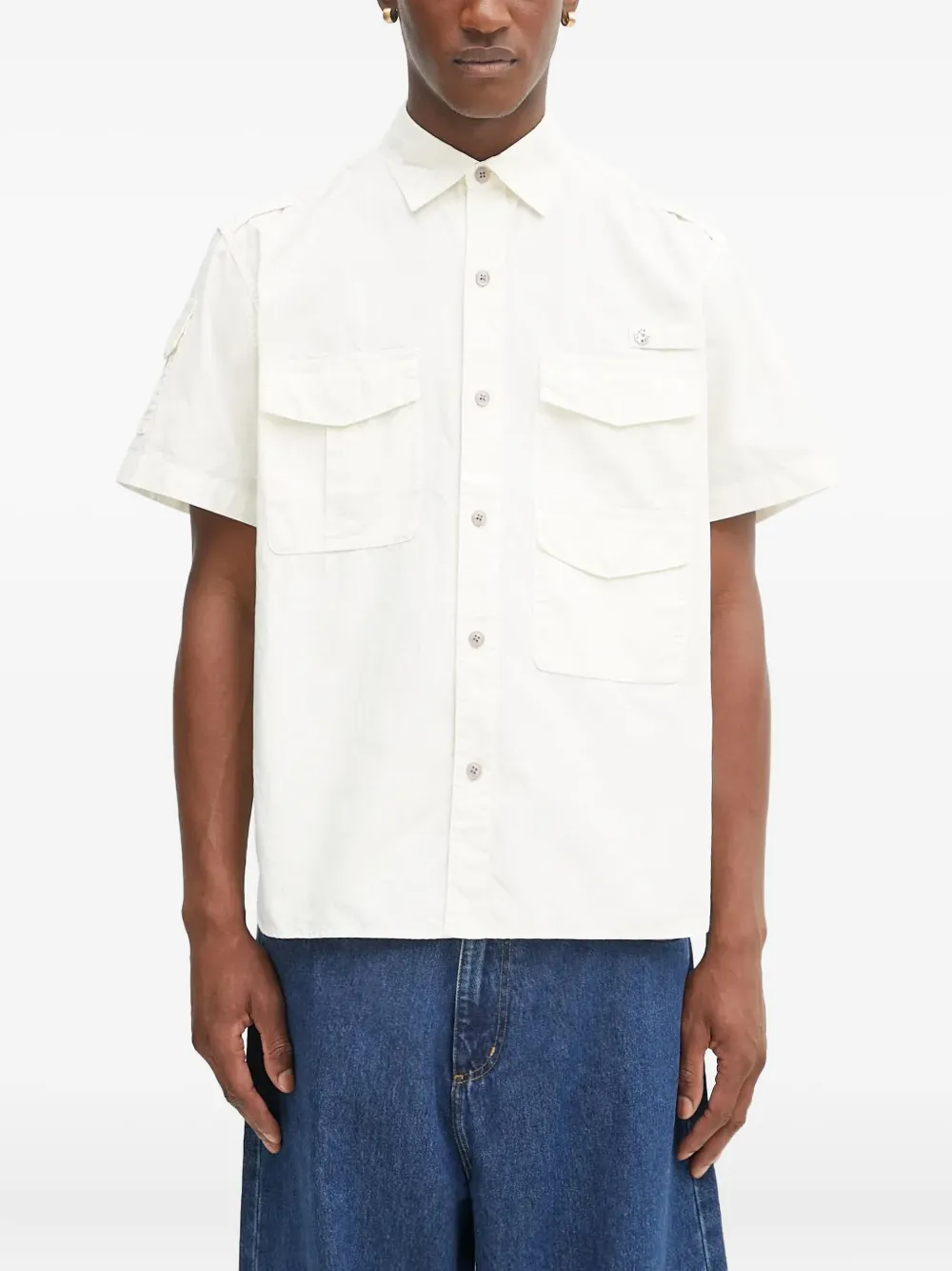 Human Made camisa con bolsillos y solapa | blanco | Image 1