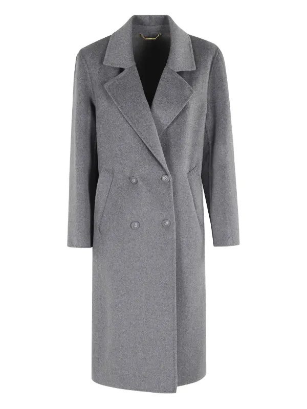 Seventy Cappotto Doppiopetto In Misto Lana Grigio FARFETCH IT