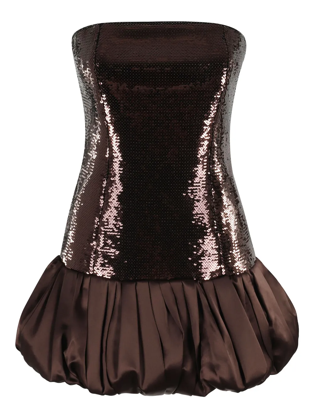 Retrofete sequin-embellished bubble dress - ブラウン Retrofete sequin-embellished bubble dress - ブラウン