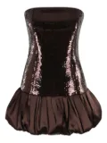 Retrofete sequin-embellished bubble dress - Brown