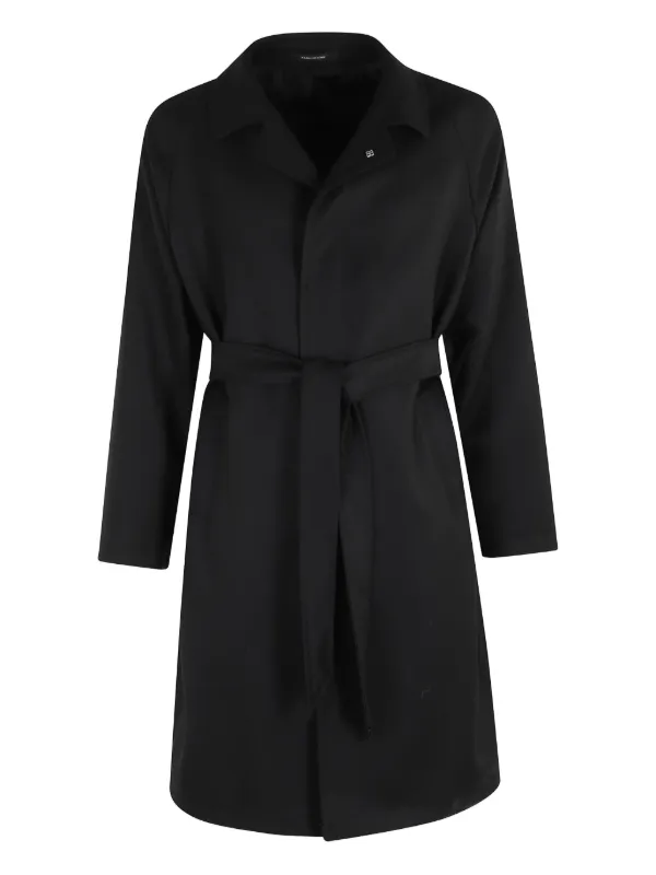 Tagliatore Salomon ベルテッドコート | ブラック | FARFETCH JP