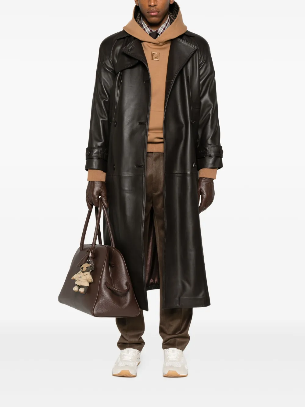 Zegna tailored wool trousers - Bruin