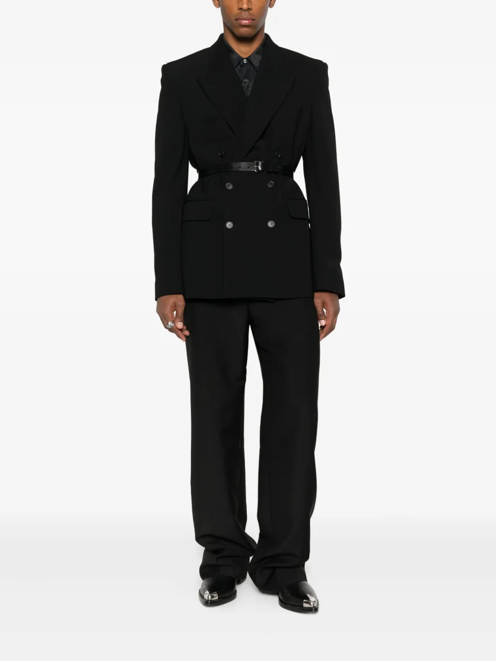Alexander McQueen Overhemd met doodskopprint - Zwart