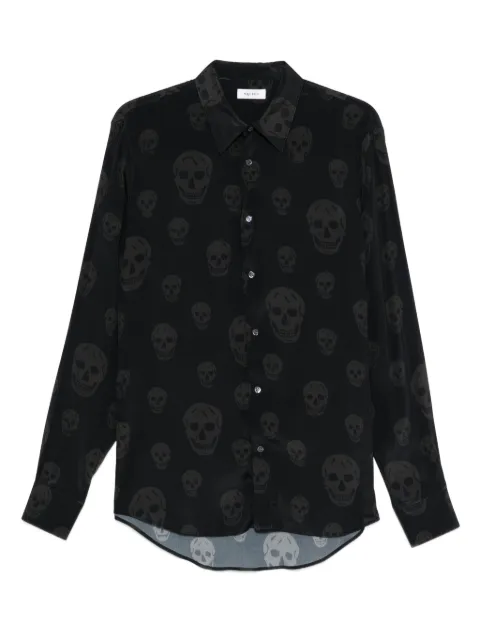 Alexander McQueen camisa con calavera estampada