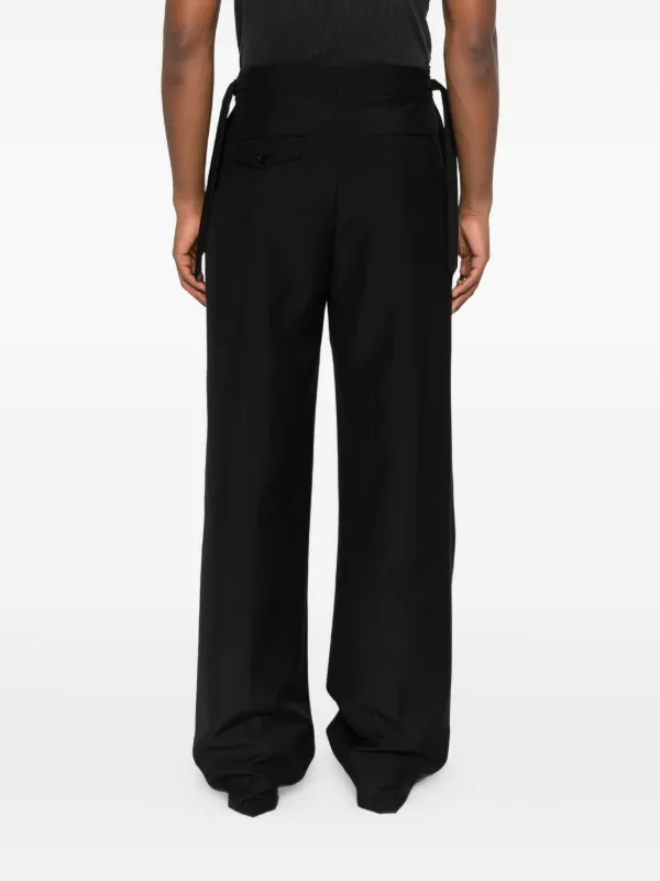 Alexander McQueen バックルディテール パンツ | ブラック | FARFETCH JP