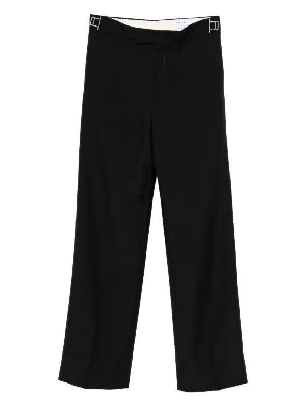 Alexander McQueen バックルディテール パンツ | ブラック | FARFETCH JP