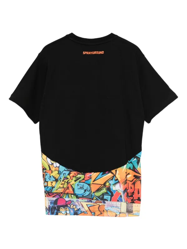 Sprayground Kid graphic-print T-shirt | Black | FARFETCH Sprayground Kid graphic-print T-shirt | Black | FARFETCH