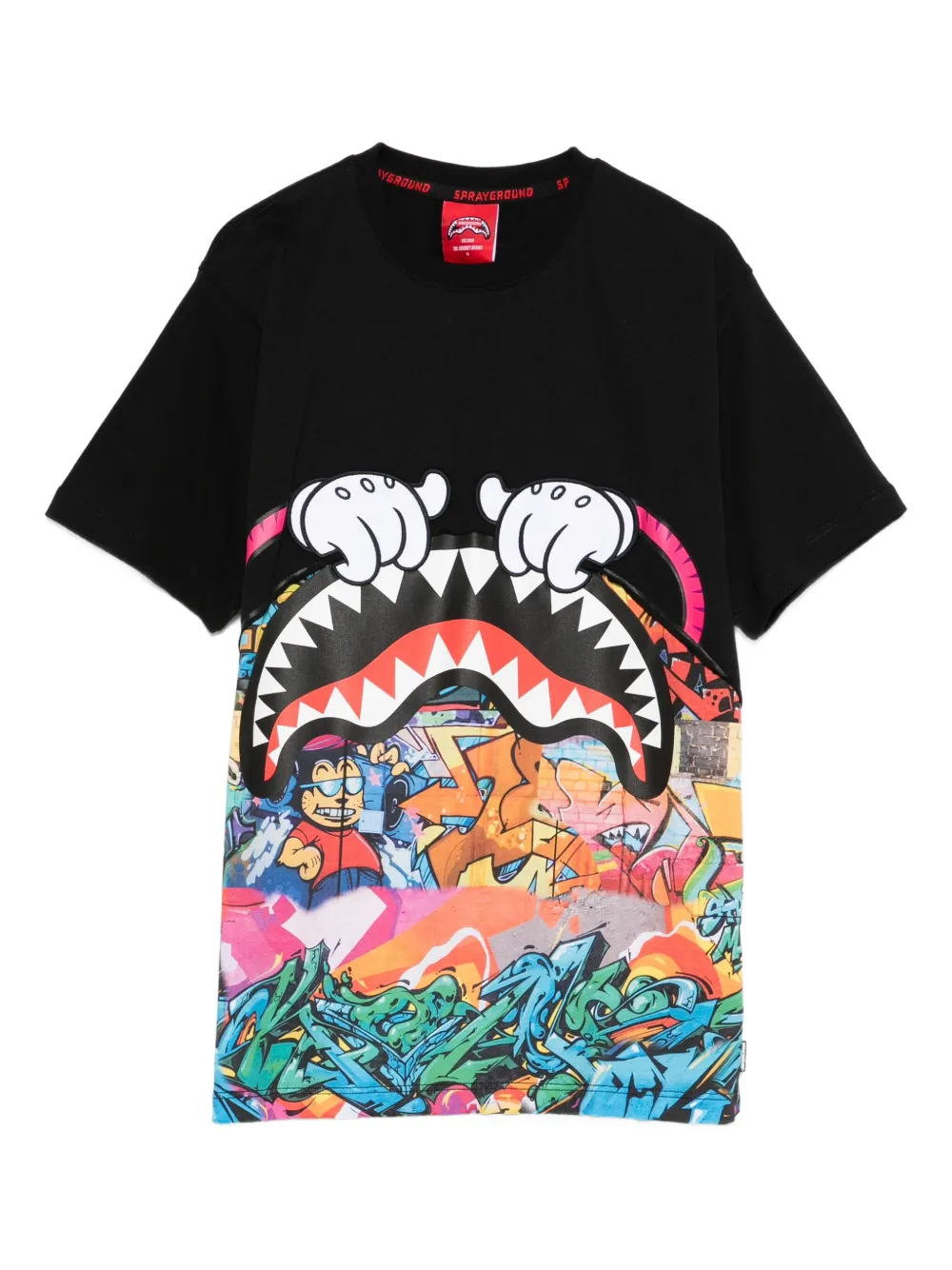sprayground kid تيشيرت بطبعة جرافيك | أسود | Image 1