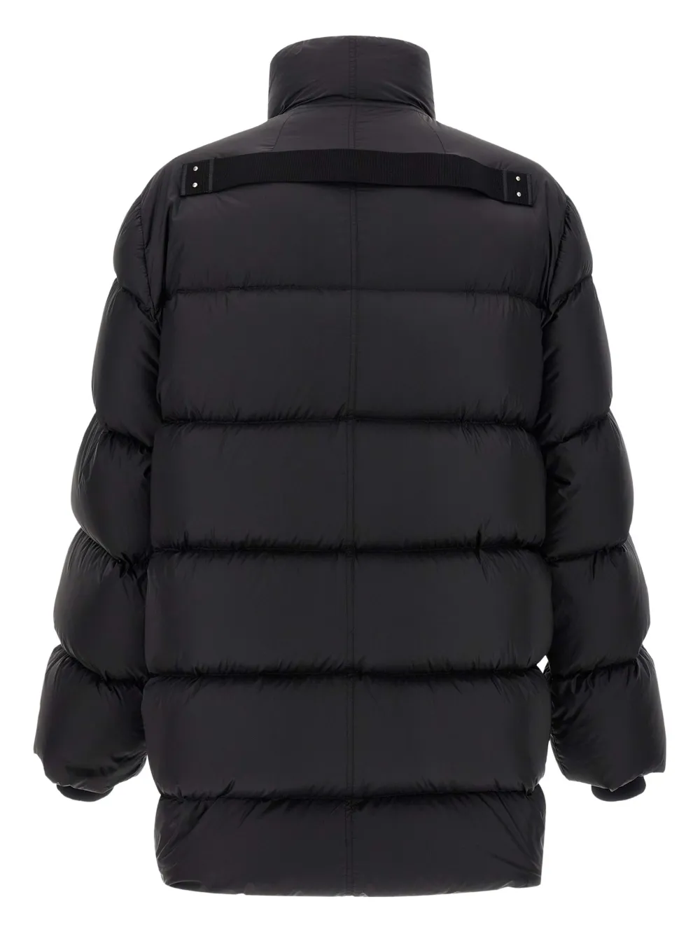 Rick Owens Turtle quilted down coat - Zwart