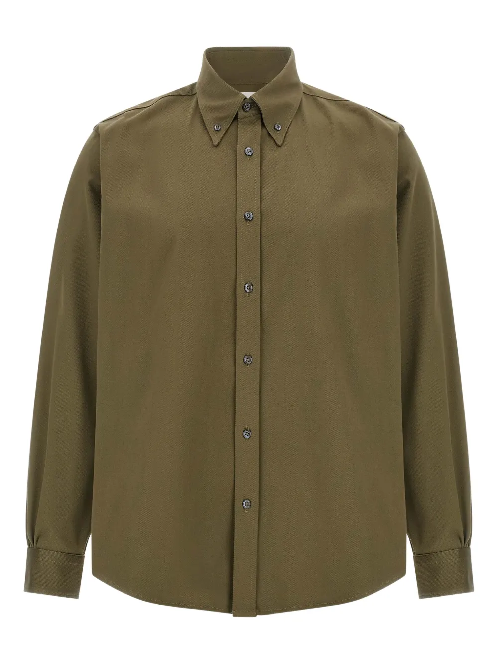 Cellar Door button-down cuffed shirt | Green | Image 1
