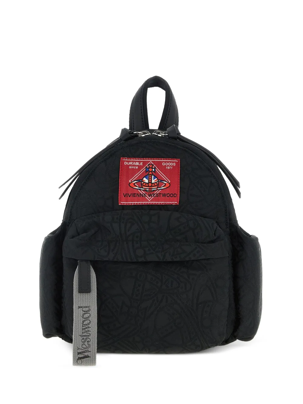Vivienne Westwood small George monogram-jacquard backpack - Nero