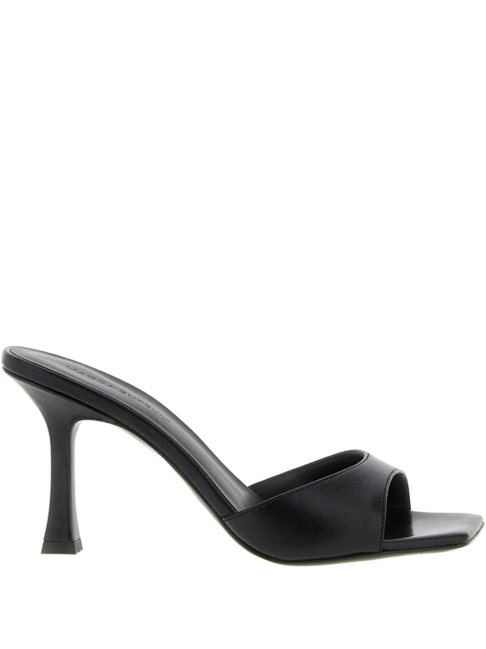Magda Butrym 75mm square-toe flared-heel mules | Black | Image 1