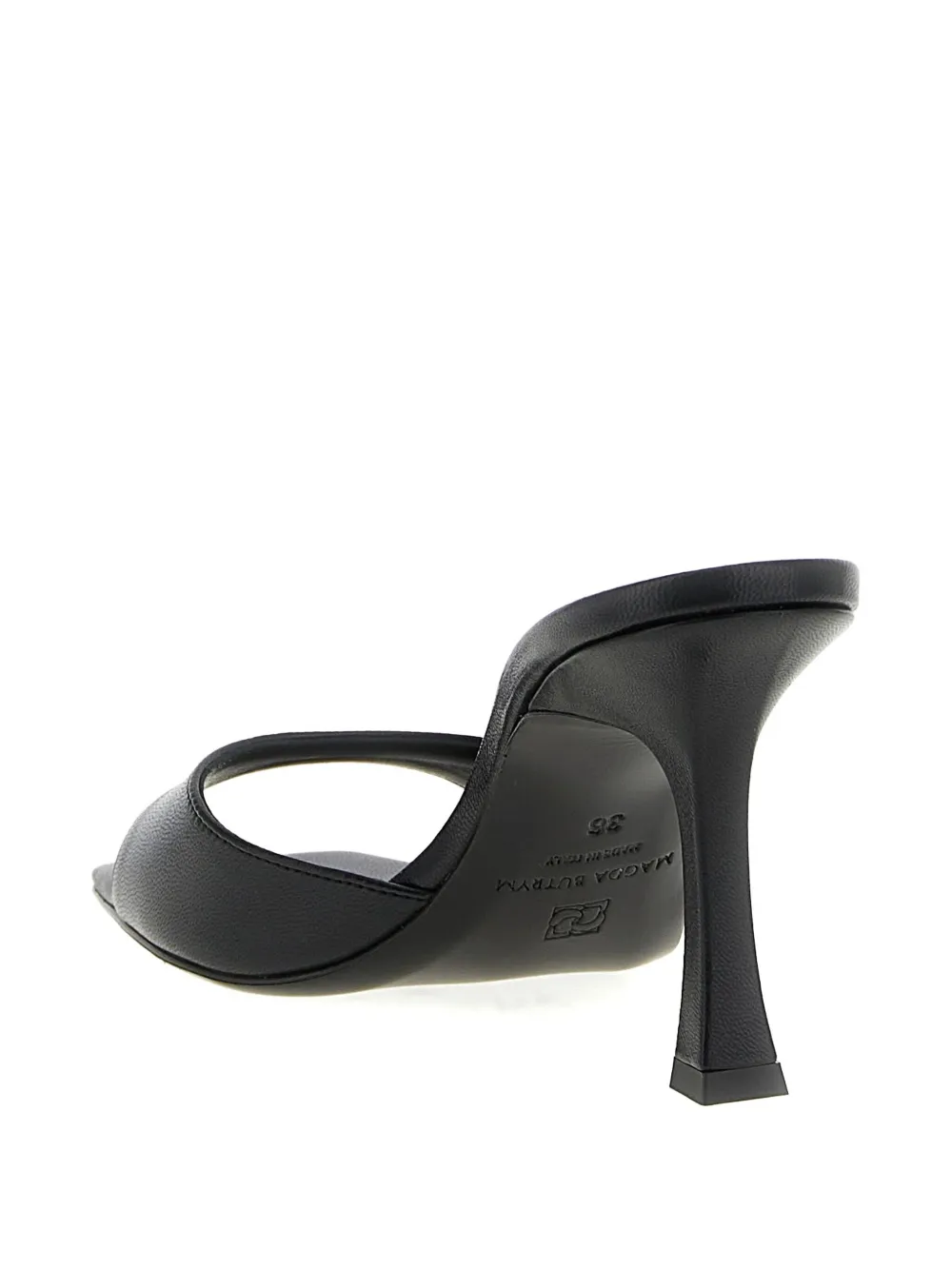 Magda Butrym 75mm Square-toe Flared-heel Mules In Black