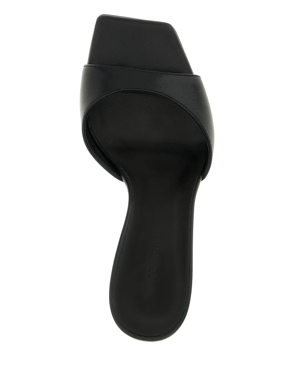 Magda Butrym 75mm Square-toe Flared-heel Mules In Black