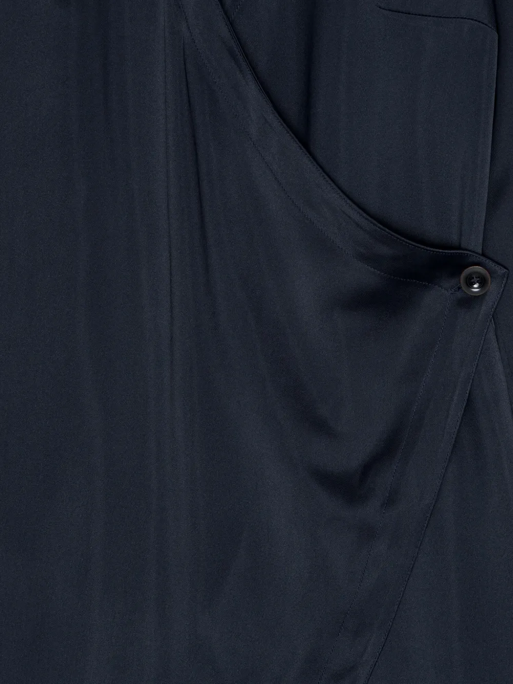 Remain Birger Christensen Wrap Satin Mini Dress In Blue