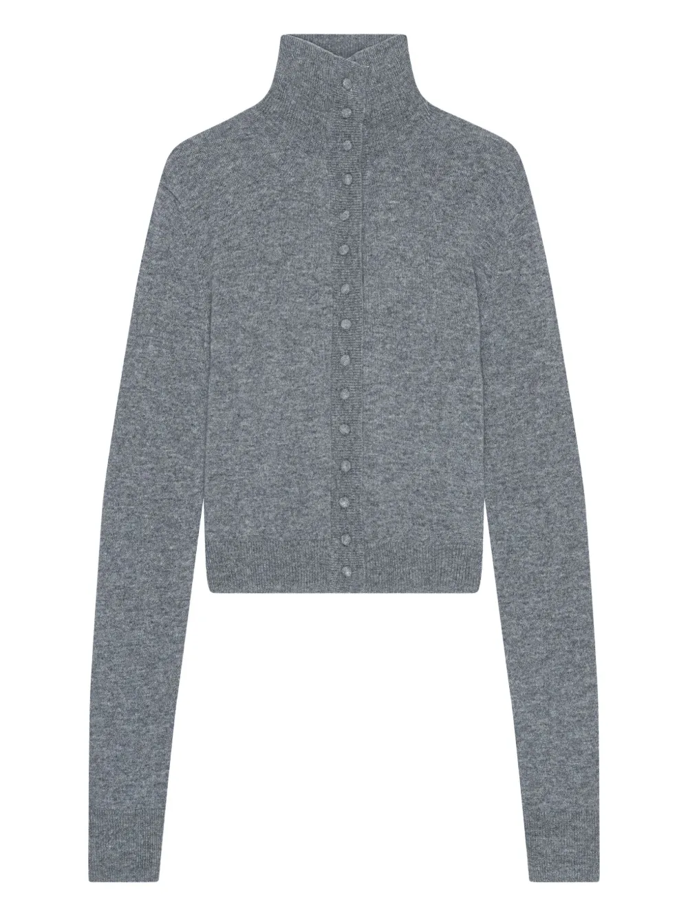 Remain Birger Christensen High-neck Button Cardigan In Gray