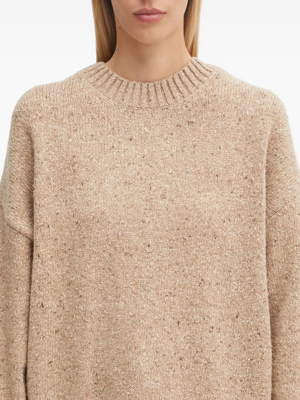 Barbour Ribgebreide trui Beige