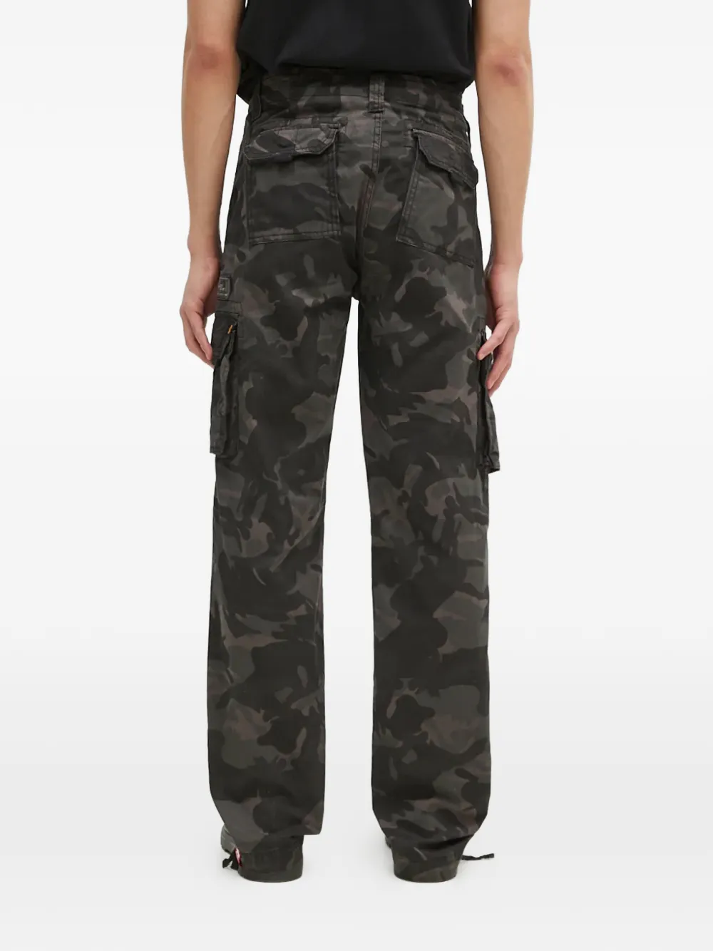 Alpha Industries Jat cargo broek met camouflageprint Grijs