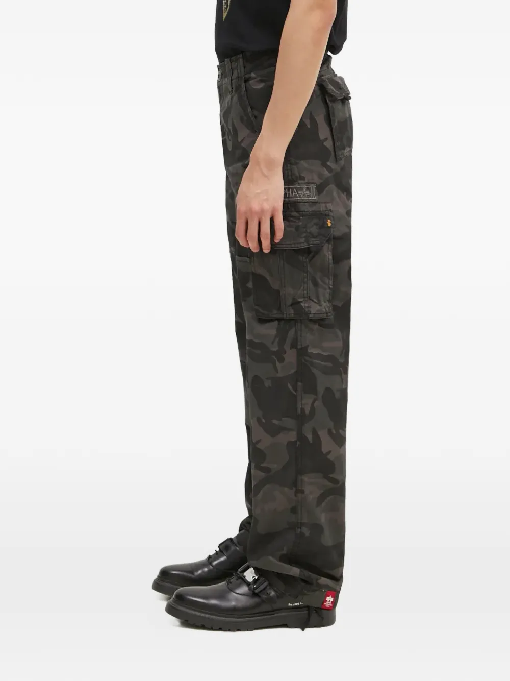Alpha Industries Jat cargo broek met camouflageprint Grijs
