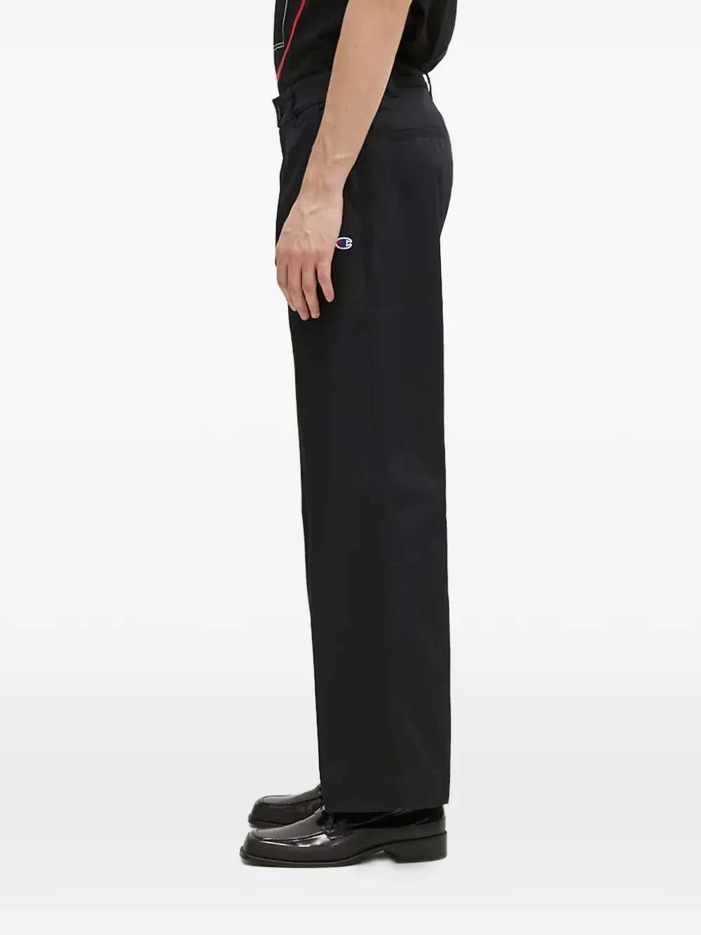  Champion Logo Patch Trousers - Black 