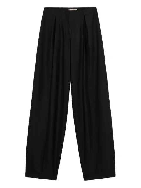 Blumarine pleated zip-detail trousers