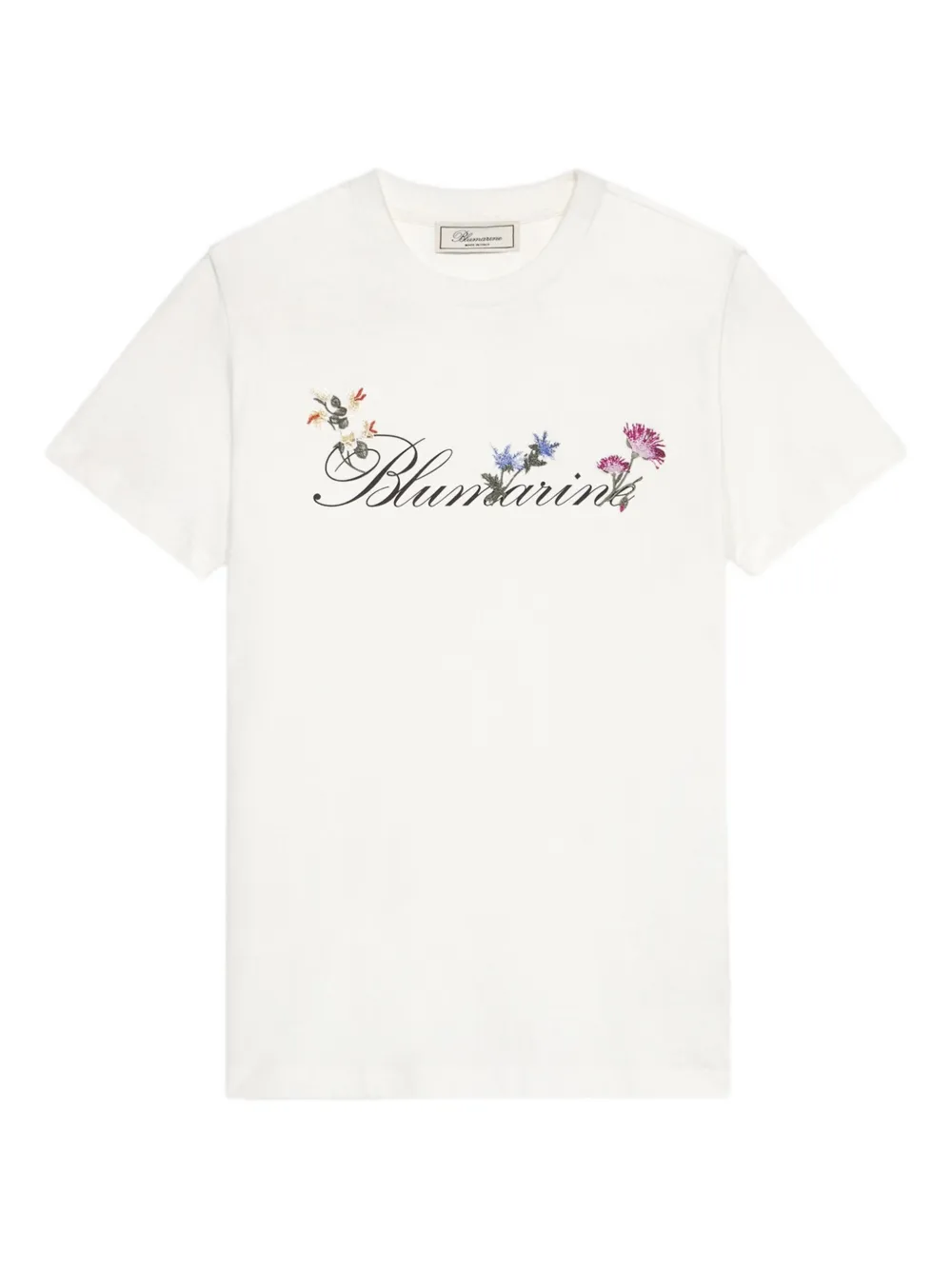 Blumarine floral-embroidered T-shirt | White | Image 1