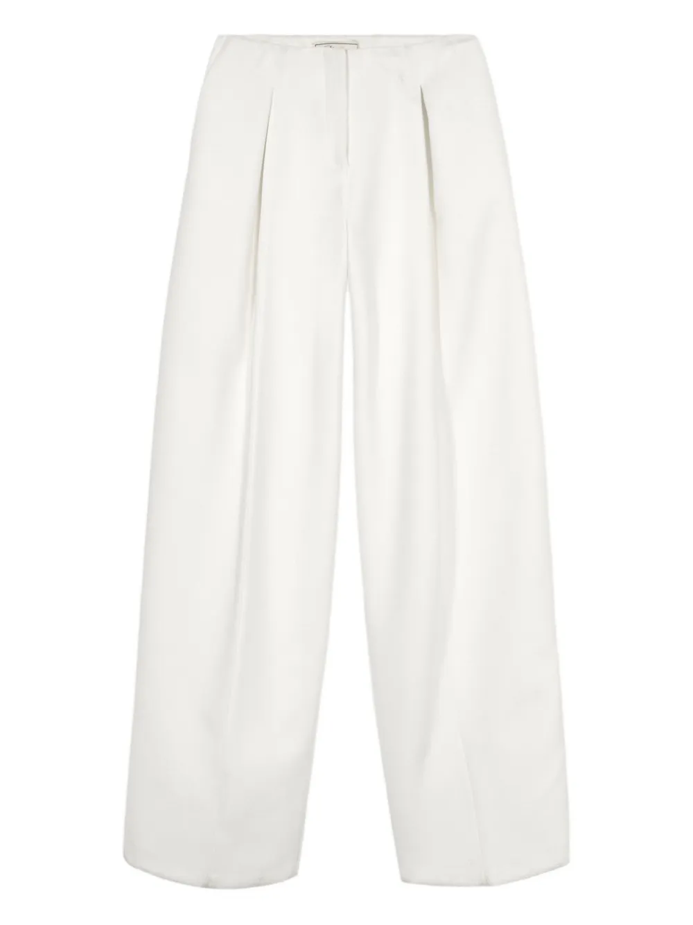 Blumarine pleated wide-leg trousers | White | Image 1