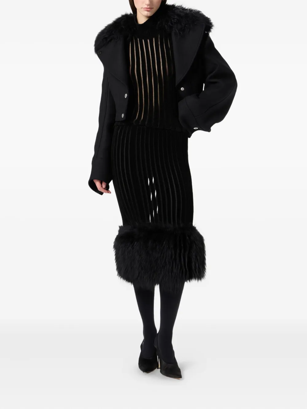 Blumarine high-neck ribbed top | T-Shirts & Jersey Shirts | Image 2