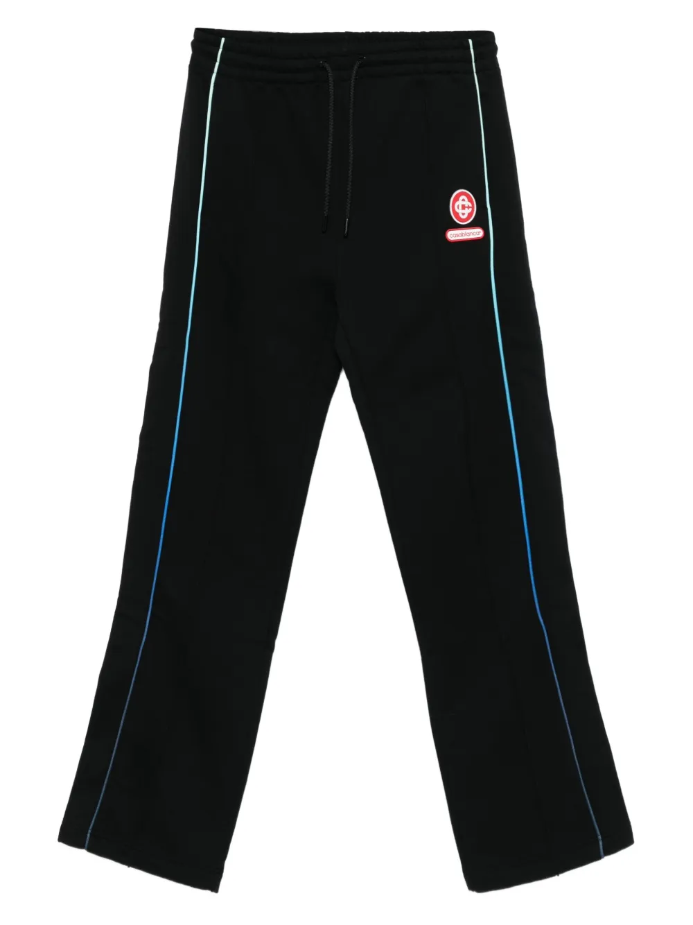 Casablanca Side-stripe Elastic-waist Trousers In Black
