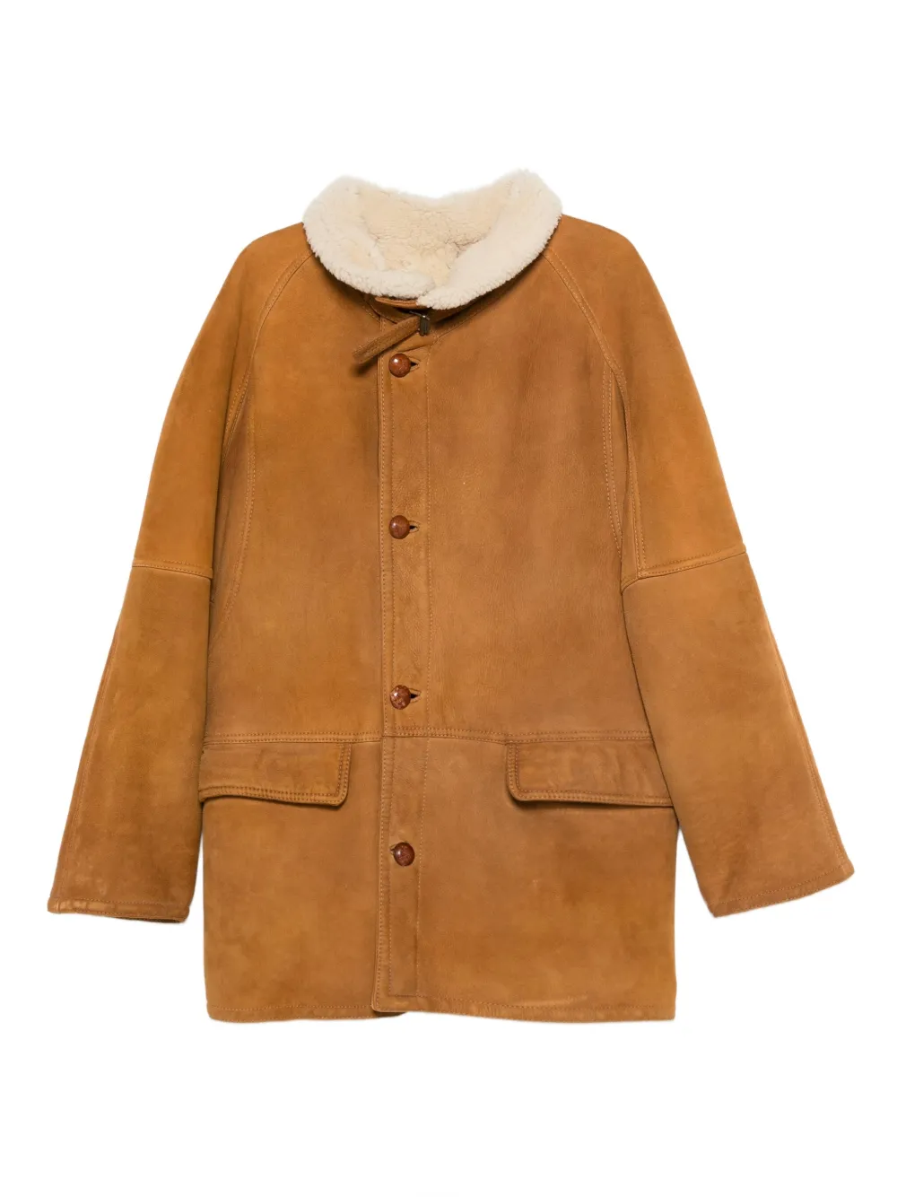 A.N.G.E.L.O. Vintage Cult abrigo con botón 1980 | marrón | Image 1