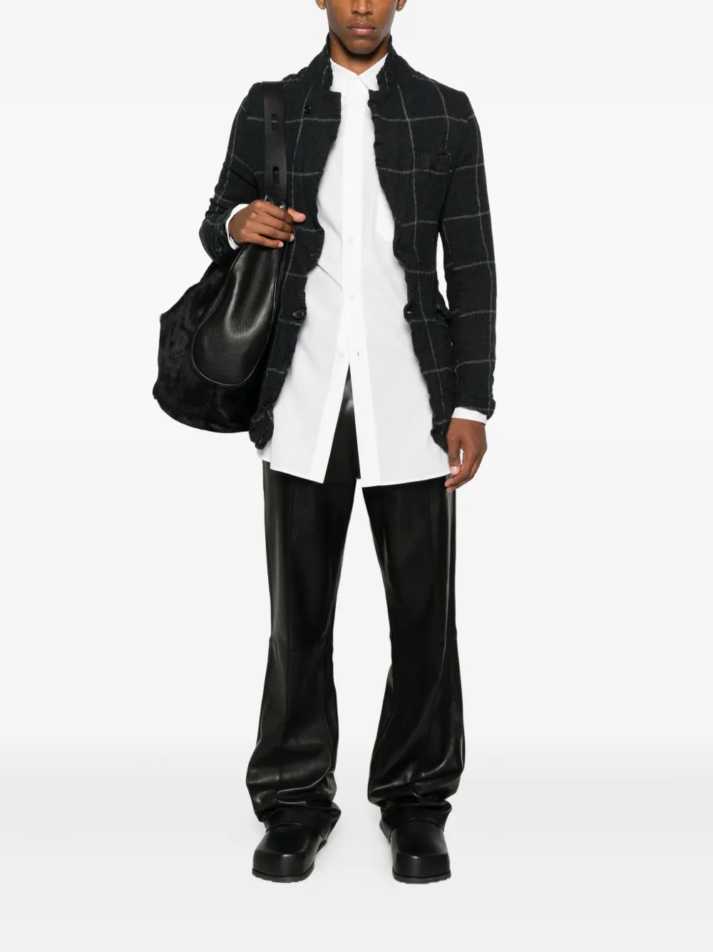 Yohji Yamamoto chest-pocket button-down shirt - Wit