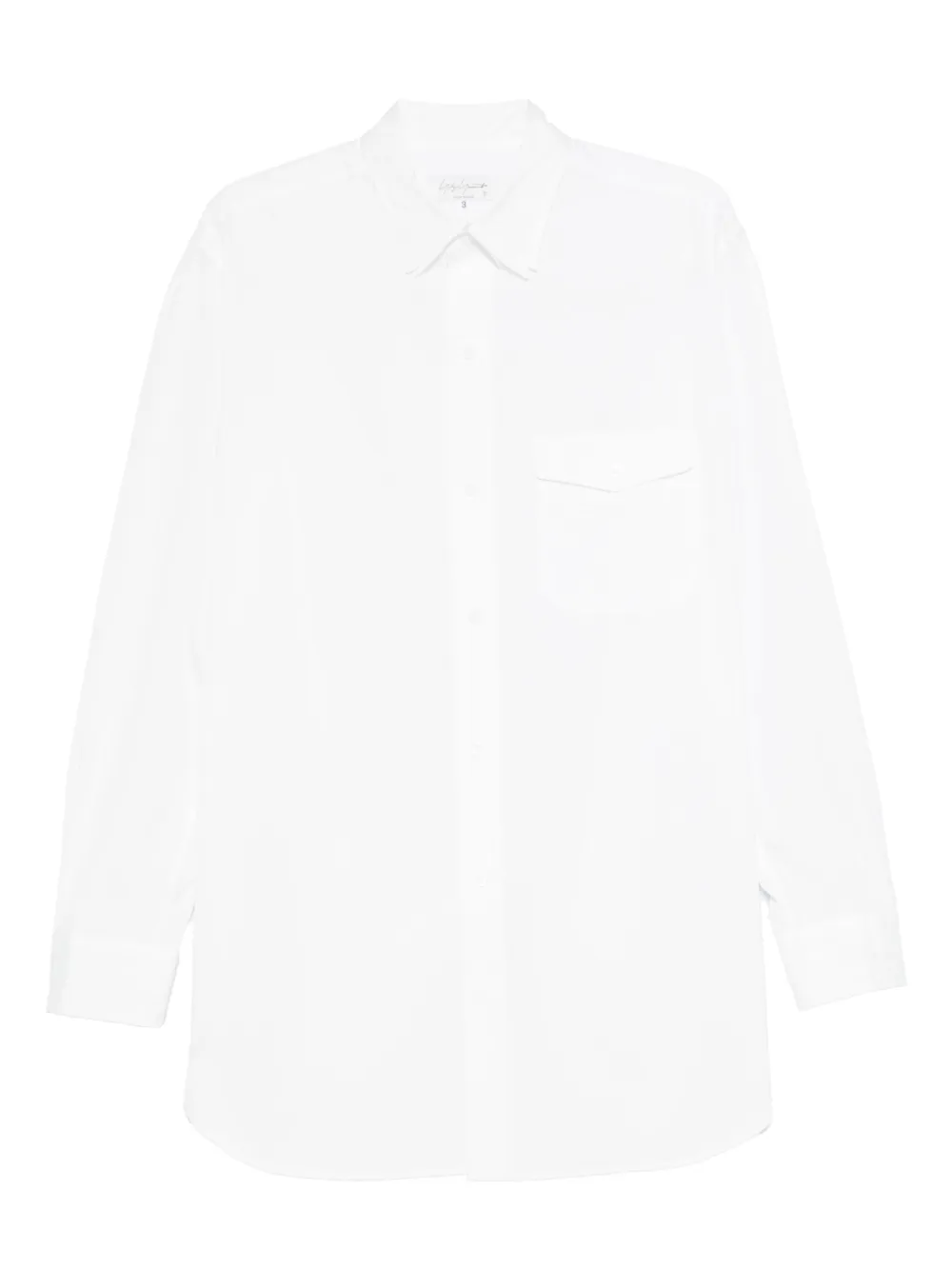 Yohji Yamamoto chest-pocket button-down shirt | White | Image 1