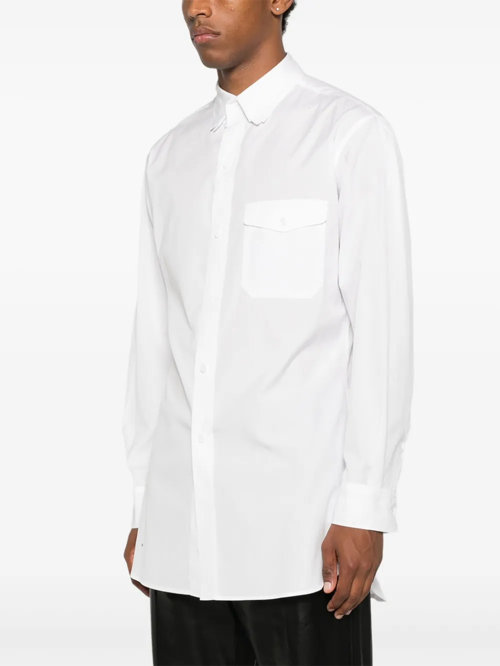 Yohji Yamamoto Overhemd met borstzak Wit