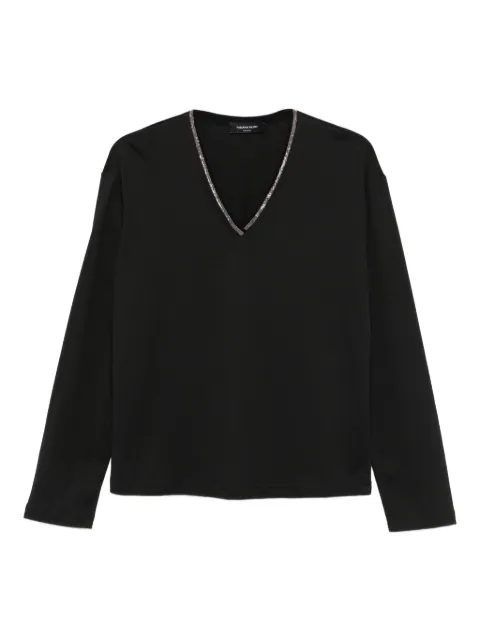Fabiana Filippi embellished-neckline T-shirt