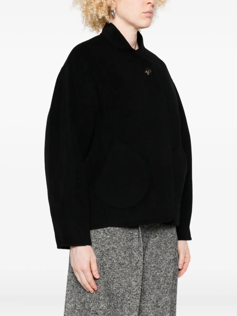 Soeur Windsor Patch-pocket Jacket In Black