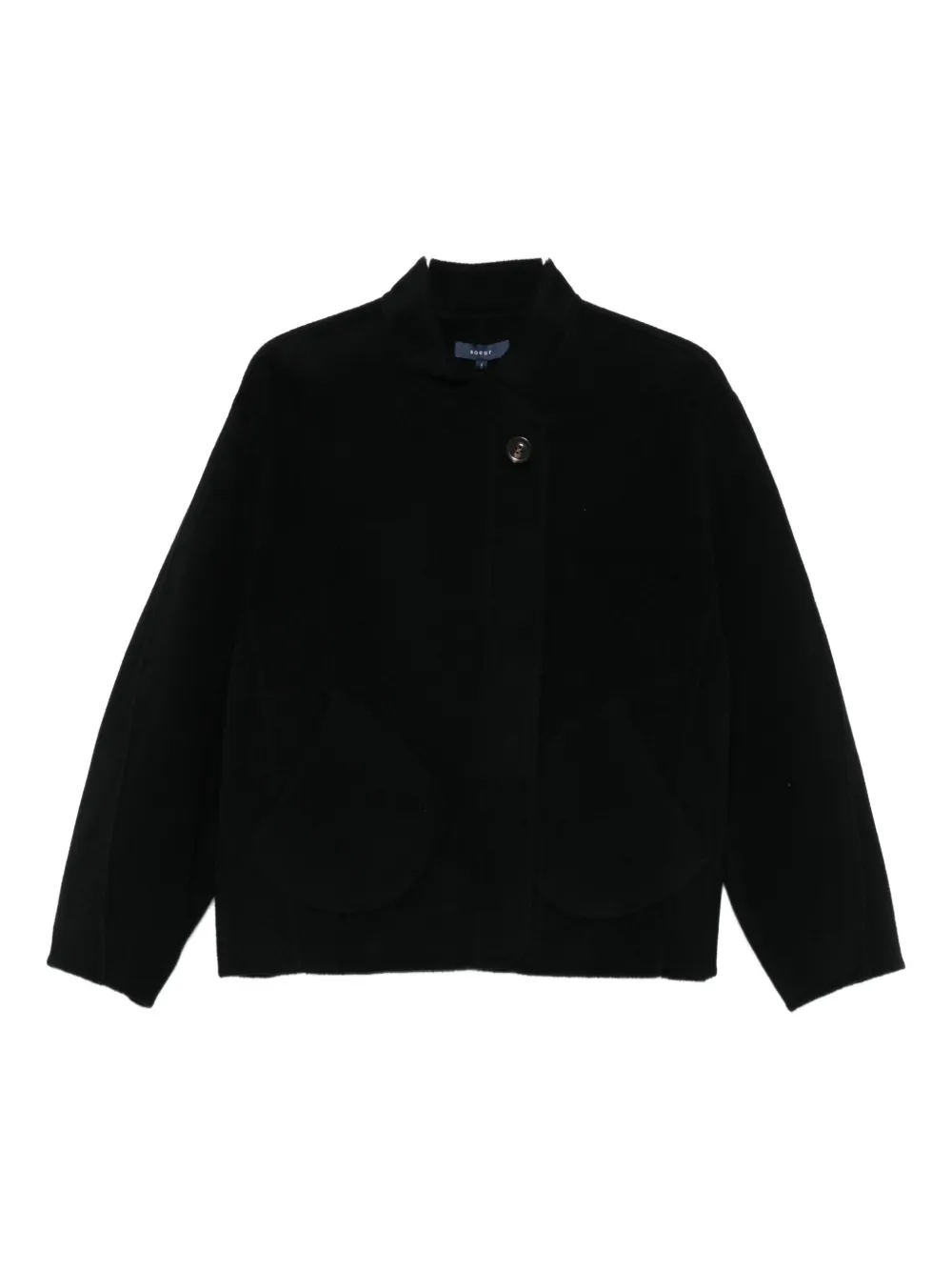 Soeur Windsor Patch-pocket Jacket In Black