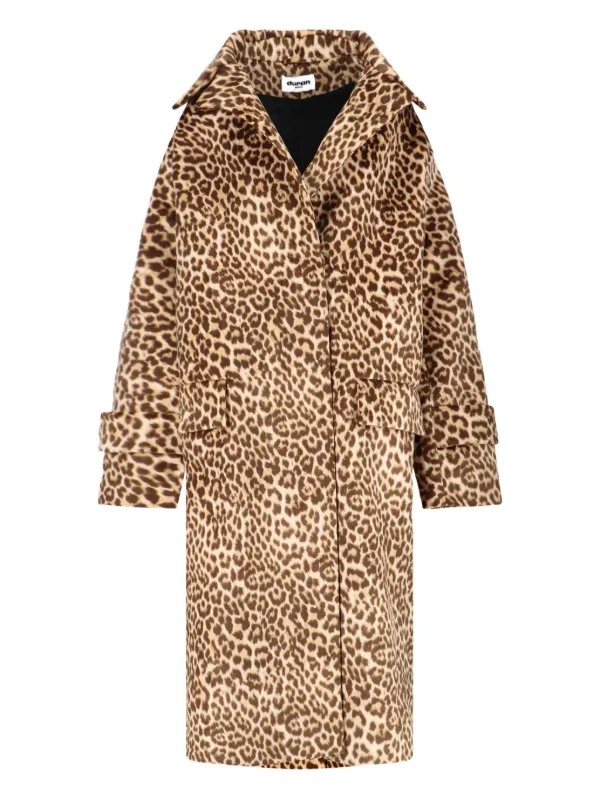 Duran Lantink leopard-pattern Coat | Brown | FARFETCH