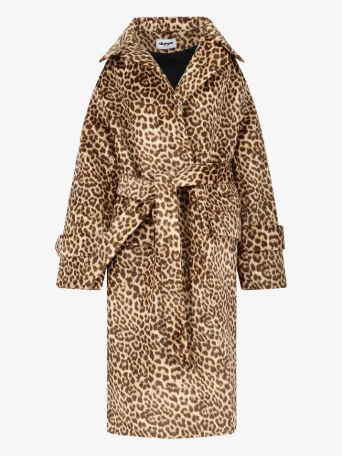 Duran Lantink manteau à motif léopard