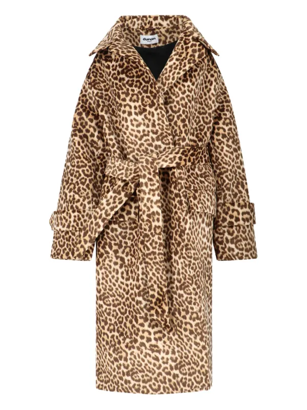 Duran Lantink leopard-pattern Coat | Brown | FARFETCH