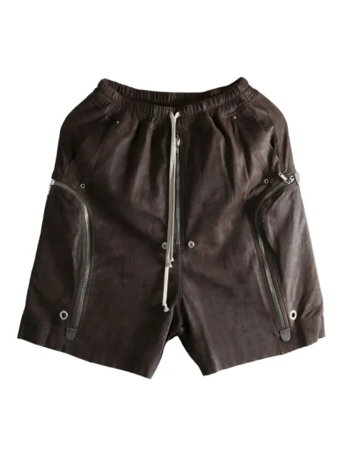 Rick Owens Bauhaus Bela zip-pocket drawstring shorts