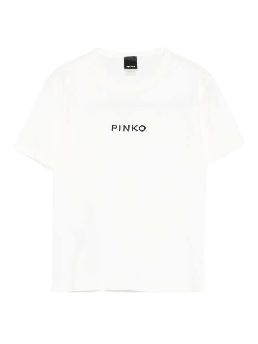 PINKO logo-embroidered T-shirt - Bianco