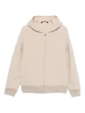 Fedeli hooded zip-front jacket - Neutrals