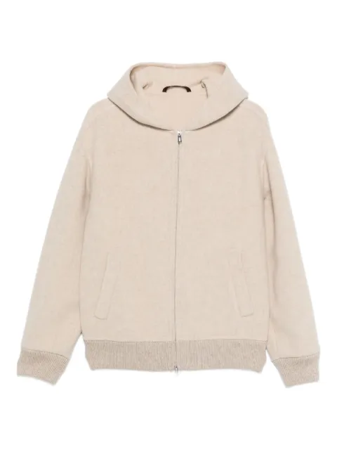 Fedeli hooded zip-front jacket