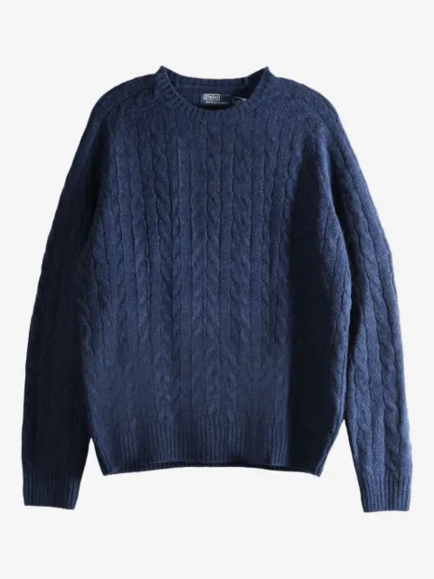 Polo Ralph Lauren cable-knit elbow patch sweater