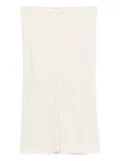 AMI Paris split-front skirt - Neutrals