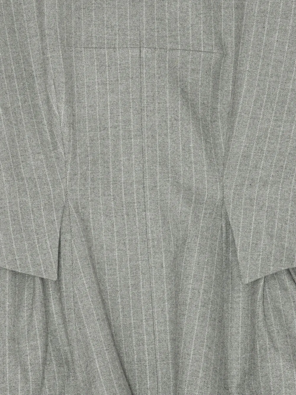 Remain Birger Christensen Pinstripe Peplum Top In Gray